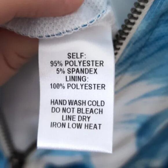 LuLu’s Women’s Tropical Dress Floral Blue White Size Medium Resortwear - Picture 10 of 10